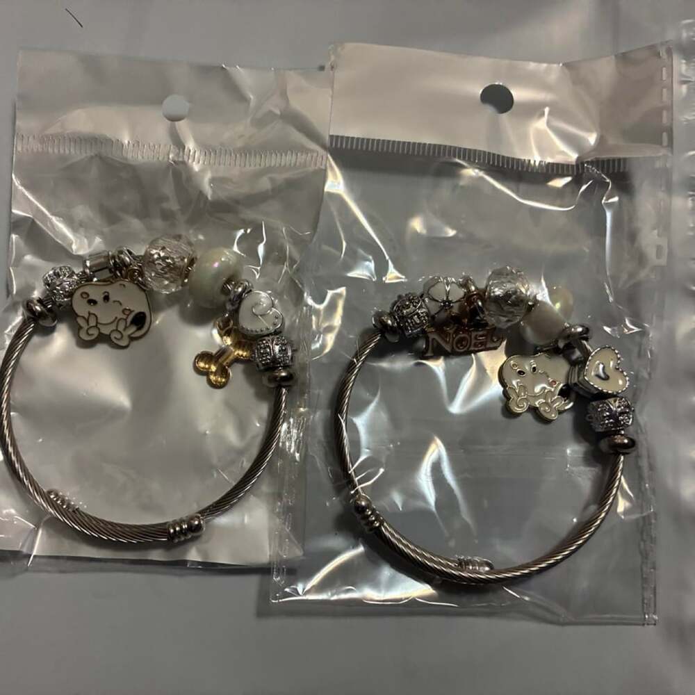 Peanuts Snoopy Charm Bracelet Set of 2